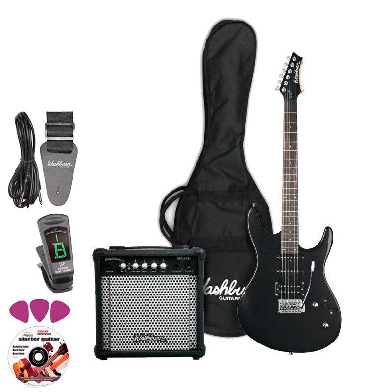 Kit Guitarra Washburn RX10 Pack com Amplificador 15W 220V e